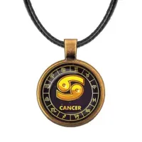 Кулон со шнурком Знаки Зодиака - Рак ALKF0027