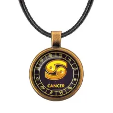 Кулон со шнурком Знаки Зодиака - Рак ALKF0027