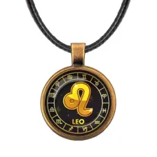 Кулон со шнурком Знаки Зодиака - Лев ALKF0028