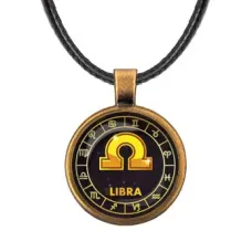 Кулон со шнурком Знаки Зодиака - Весы ALKF0030