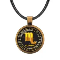 Кулон со шнурком Знаки Зодиака - Скорпион ALKF0031