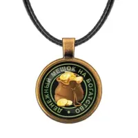 Кулон со шнурком Денежный мешок ALKF0049