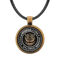 Кулон со шнурком Сова ALKF0066