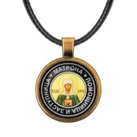 Кулон со шнурком Святая блаженная Матрона Московская ALKF0092