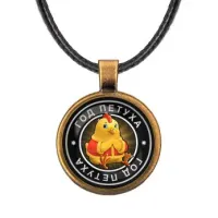 Кулон со шнурком Восточный гороскоп - год Петуха ALKF0108