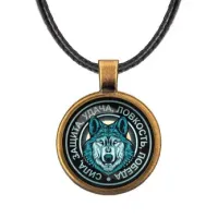 Кулон со шнурком Волк ALKF0142