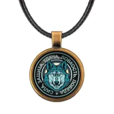Кулон со шнурком Волк ALKF0142