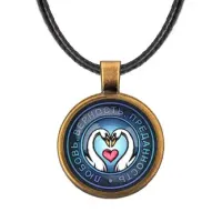 Кулон со шнурком Два лебедя ALKF0165