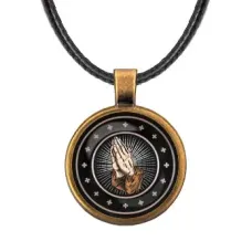 Кулон со шнурком Молитва ALKF0170