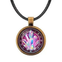 Кулон со шнурком Магический кристалл ALKF0175