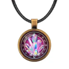 Кулон со шнурком Магический кристалл ALKF0175