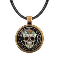 Кулон со шнурком Череп ALKF0181