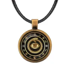 Кулон со шнурком Глаз и Уроборос ALKF0185