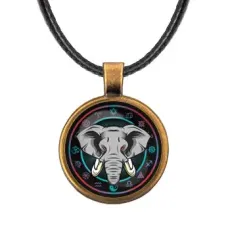 Кулон со шнурком Слон ALKF0187