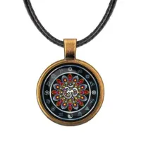 Кулон со шнурком Мандала Ом ALKF0188