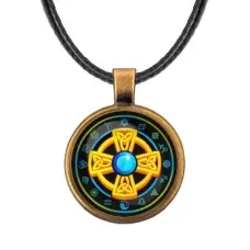 Кулон со шнурком Кельтский крест ALKF0200