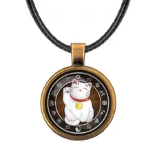 Кулон со шнурком Манеки-Неко ALKF0217