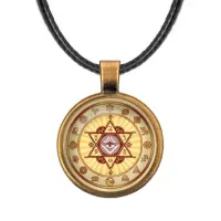Кулон со шнурком Звезда Давида ALKF0222