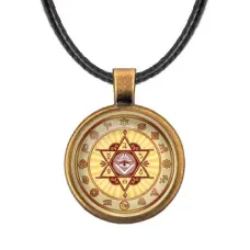 Кулон со шнурком Звезда Давида ALKF0222