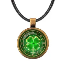 Кулон со шнурком Клевер удачи ALKF0226