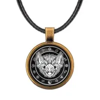 Кулон со шнурком Летучая мышь ALKF0229