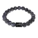 Браслет Овен (Шунгит) с нат.камнем Лабрадор 8мм BSZE06-13