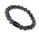 Браслет Овен (Шунгит) с нат.камнем Лабрадор 8мм BSZE06-13