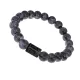 Браслет Рак (Шунгит) с нат.камнем Лабрадор 8мм BSZE06-16