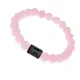 Браслет Весы (Шунгит) с синт.камнем Розовый кварц 8мм BSZE06-19
