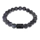 Браслет Скорпион (Шунгит) с нат.камнем Лабрадор 8мм BSZE06-20
