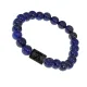 Браслет Водолей (Шунгит) с нат.камнем Лазурит 8мм BSZE06-23