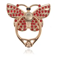 Держатель для телефона (попсокет) Бабочка со стразами DT001