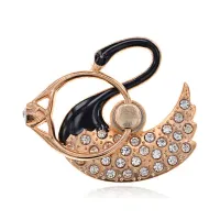 Держатель для телефона (попсокет) Лебедь со стразами DT008