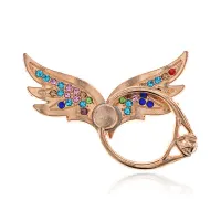 Держатель для телефона (попсокет) Крылья со стразами DT009