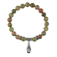 Браслет Рука Будды (защита, духовное развитие), Унакит BSP-17-2056