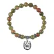 Браслет Подкова и клевер (счастье и удача), Унакит BSP-17-P001