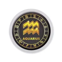 Акриловый магнит d.56мм Знаки Зодиака - Водолей MAF0034