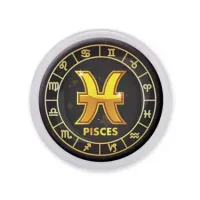 Акриловый магнит d.56мм Знаки Зодиака - Рыбы MAF0035