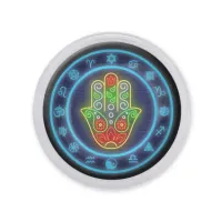 Акриловый магнит d.56мм Хамса MAF0180