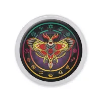 Акриловый магнит d.56мм Мотылек Мертвая голова MAF0183