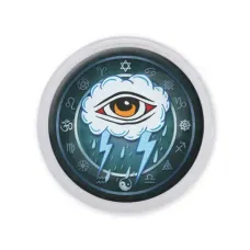 Акриловый магнит d.56мм Око грозы MAF0189