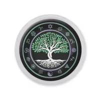 Акриловый магнит d.56мм Два дерева MAF0195