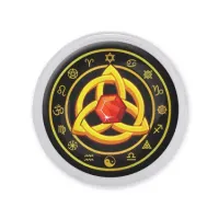 Акриловый магнит d.56мм Трикветр MAF0199