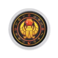 Акриловый магнит d.56мм Скарабей MAF0201