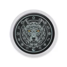 Акриловый магнит d.56мм Волк MAF0215