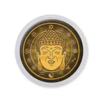 Акриловый магнит d.56мм Будда MAF0224