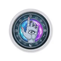 Акриловый магнит d.56мм Рука с глазом MAF0225