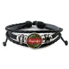 Кожаный браслет С Рождеством! BSK-0484