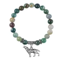 Браслет Волк (защита, сила, победа), Яшма BSP-18-28