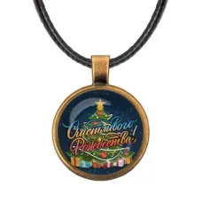 Кулон со шнурком Счастливого Рождества! ALKF0394